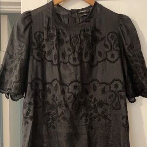 Etoile Isabel Marant lace pattern mini dress black XS/US2